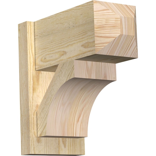 Ekena Millwork Westlake Craftsman Rough Sawn Outlooker, Douglas Fir, 8"W x 16"D x 16"H OUT08X16X16WTL04RDF - main